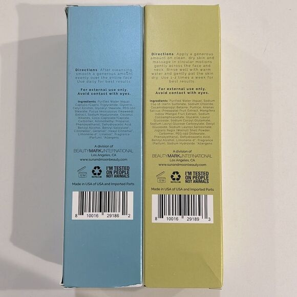 NEW Sun+Moon Set | Facial Moisturizer + Gel Enzyme Scrub - NIB - Picture 2 of 5